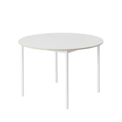 Dining Tables^Muuto Base dining table round Ø110 cm, laminate-Plywood- White
