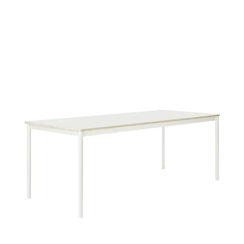 Dining Tables^Muuto Base dining table, . plywood edge. 190x85cm White