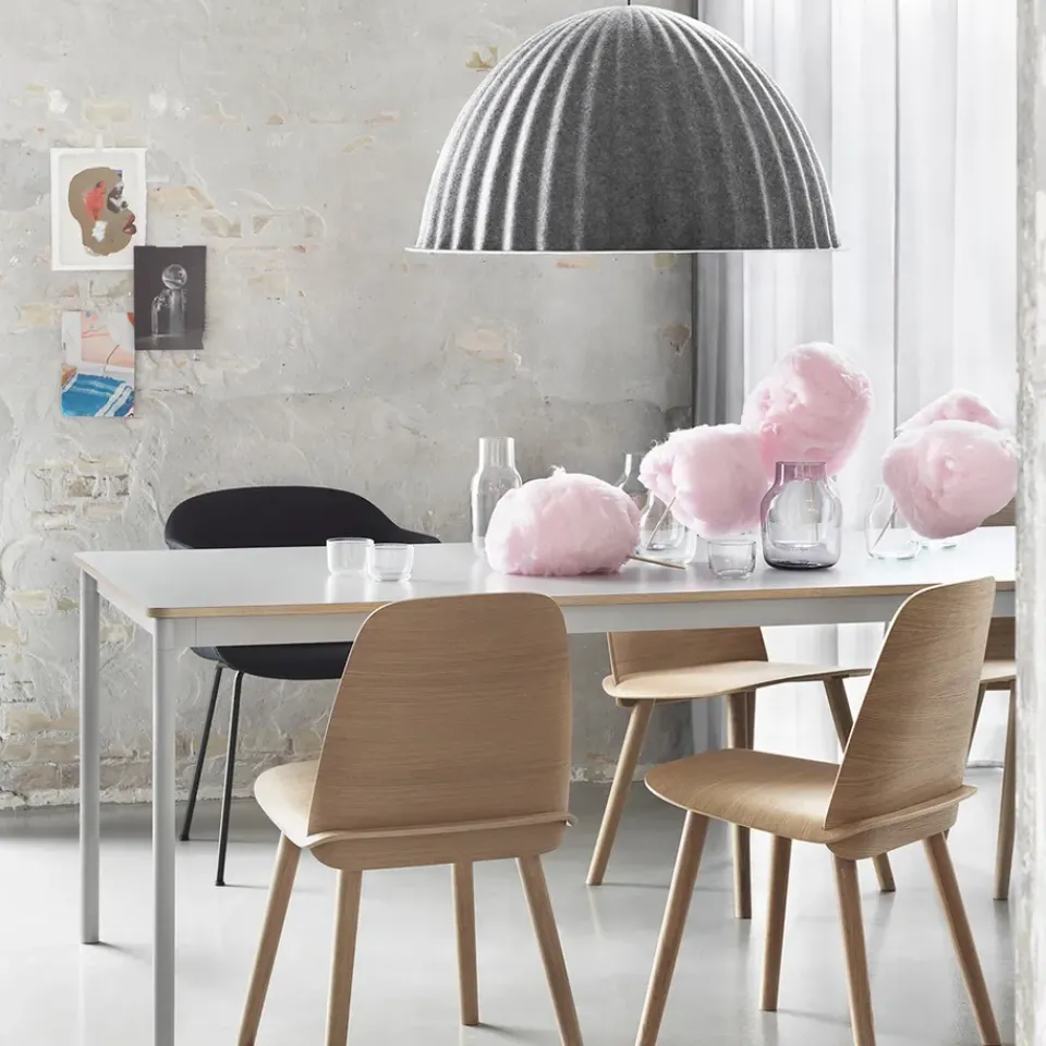 Dining Tables^Muuto Base dining table, . plywood edge. 190x85cm White