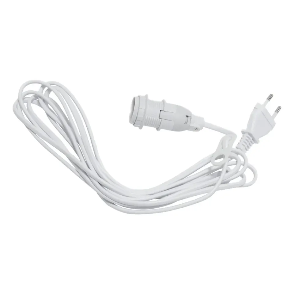 Outlet Star Trading Basic cord stand E14 3.5 m, White