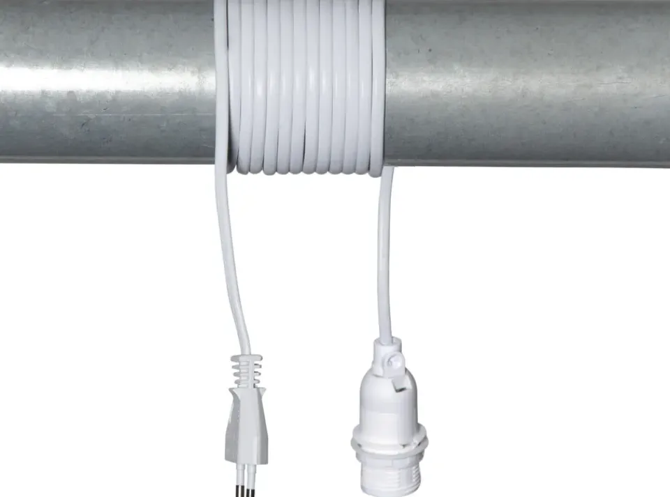 Outlet Star Trading Basic cord stand E14 3.5 m, White