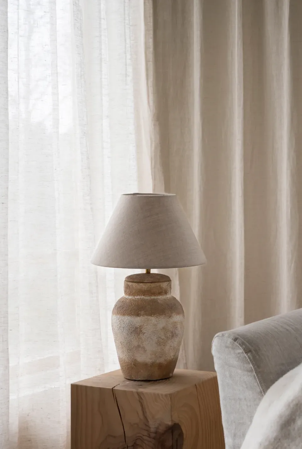 Clearance Watt & Veke Basic wide lamp shade Ø25 cm, Natural WhiteBeige