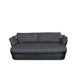 Garden Sofas & Garden Benches^Cane-line Basket sofa 2-seater, Graphic , cushions Grey