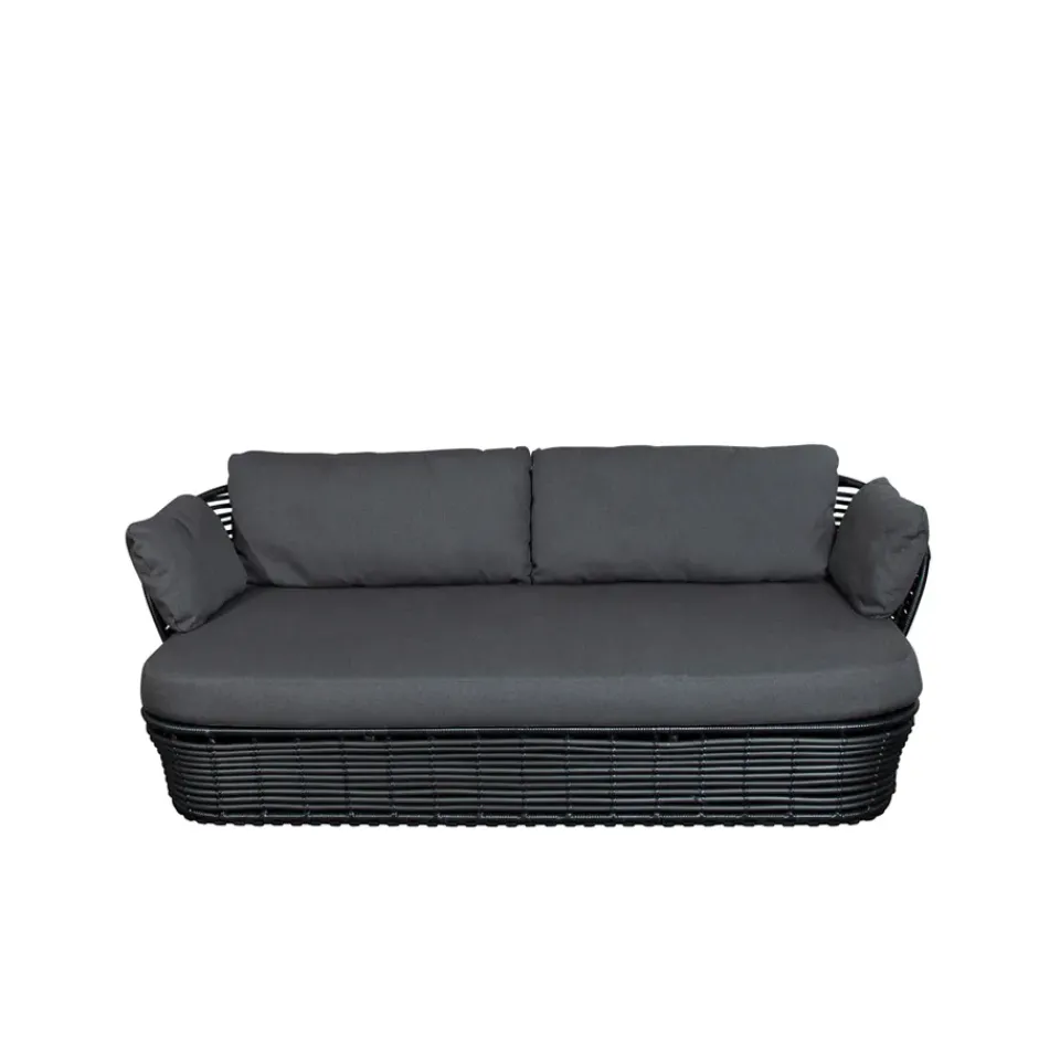 Garden Sofas & Garden Benches^Cane-line Basket sofa 2-seater, Graphic , cushions Grey