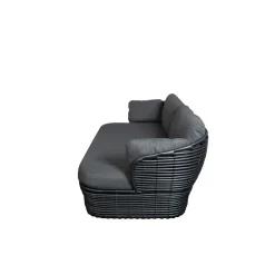 Garden Sofas & Garden Benches^Cane-line Basket sofa 2-seater, Graphic , cushions Grey