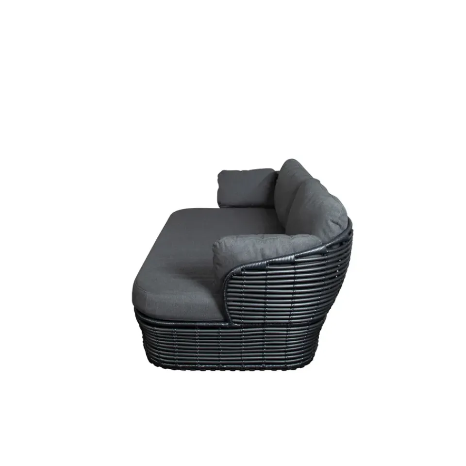 Garden Sofas & Garden Benches^Cane-line Basket sofa 2-seater, Graphic , cushions Grey