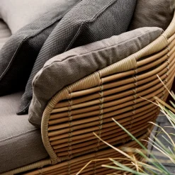 Garden Sofas & Garden Benches^Cane-line Basket sofa 2-seater, Graphic , cushions Grey