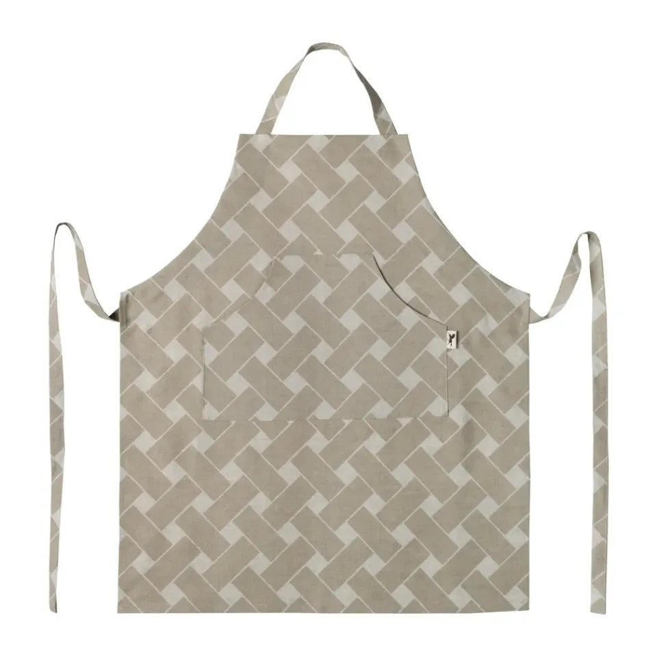 Aprons^Almedahls Basket XL apron, Natural taupe Beige