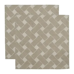 Hot Almedahls Basket XL napkin 45x45 cm 2-pack, Natural taupe Beige