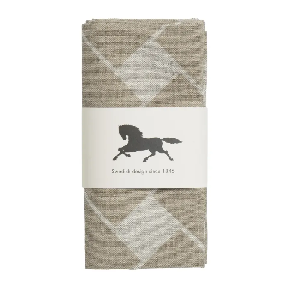 Hot Almedahls Basket XL napkin 45x45 cm 2-pack, Natural taupe Beige