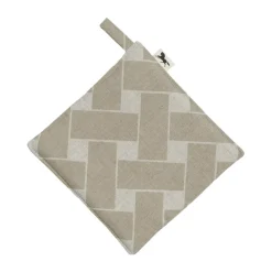 Oven Mitts, Gloves & Pot Holders^Almedahls Basket XL pot holder 23x23 cm, Natural taupe Beige