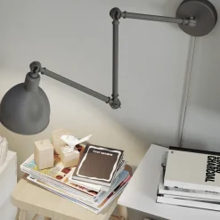 Outlet By Rydéns Bazar wall lamp, Grey
