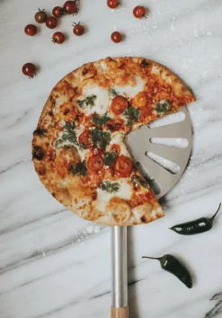 Online Dorre BBQ pizza paddle 76 cm, Aluminium-wood BrownSilver-coloured