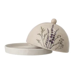 Online Bloomingville Bea Butter Dish 10x15 cm, Nature Beige