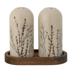 Salt & Pepper Shakers^Bloomingville Bea salt & pepper shakers 2 pieces, Nature Beige