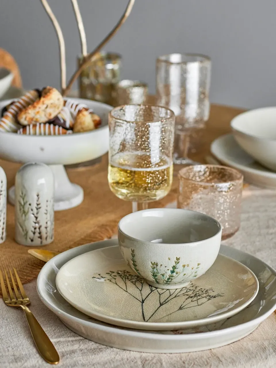 Salt & Pepper Shakers^Bloomingville Bea salt & pepper shakers 2 pieces, Nature Beige