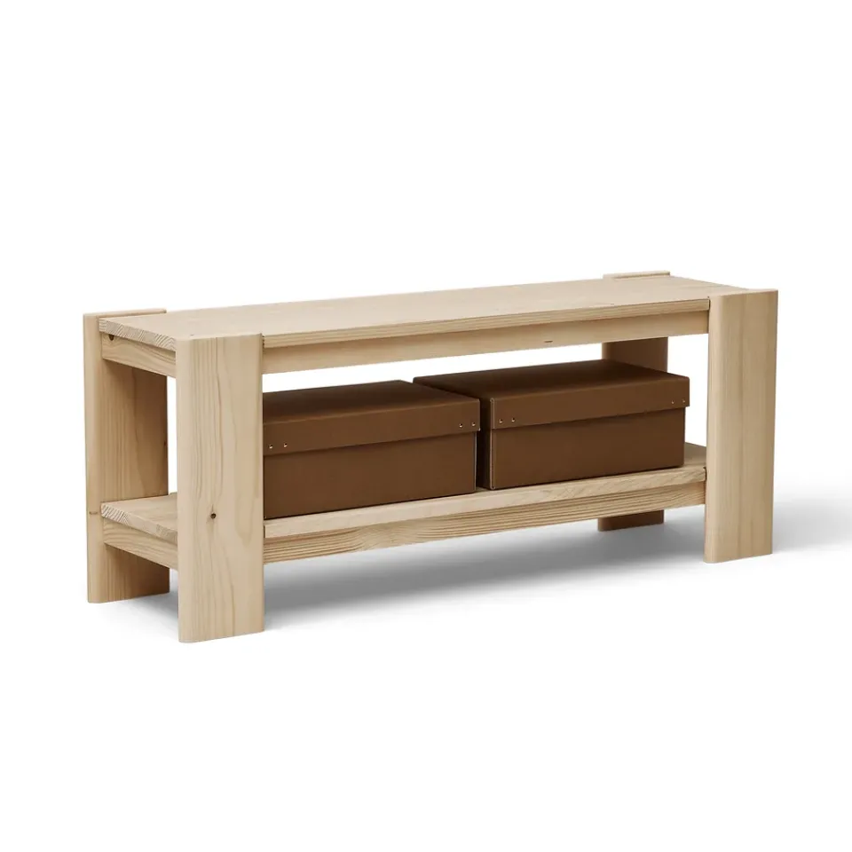 New Form & Refine Beam bench 112 cm, Pinewood Beige