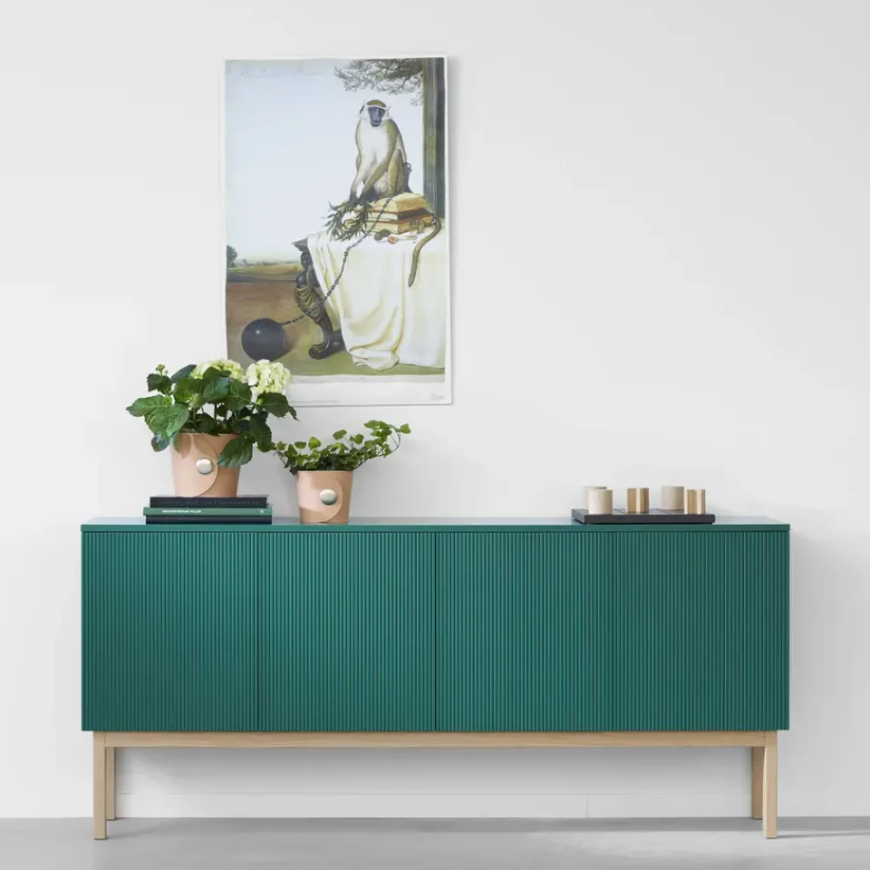 Clearance A2 Beam side table, Light , light stand, tabletop in carrara marble Grey