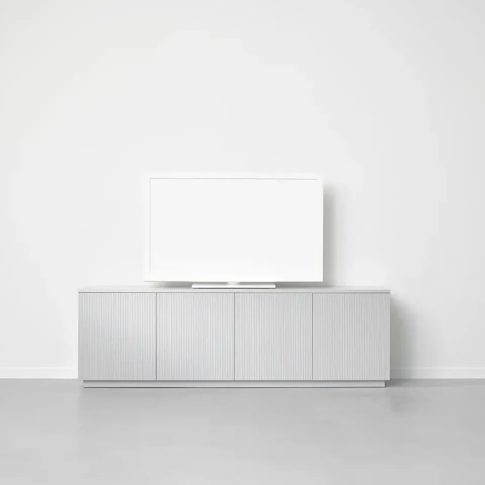 Clearance A2 Beam side table, Light , light stand, tabletop in carrara marble Grey