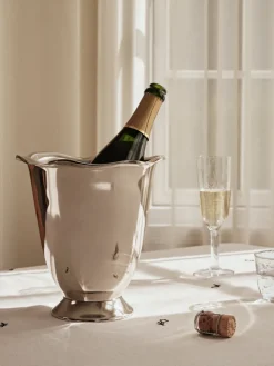 Wine & Champagne Coolers^Broste Copenhagen Beatrice wine cooler Ø23x23 cm, Aluminium Silver-coloured