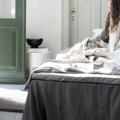 Valances^ByNORD Bed Skirt Gunhild 280x280 cm, Coal