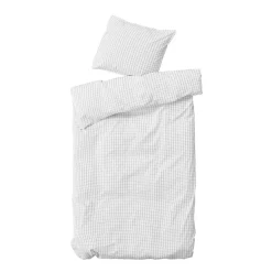 Duvet Covers^ByNORD Bedding Erika 220x140 cm, Snow w. coal