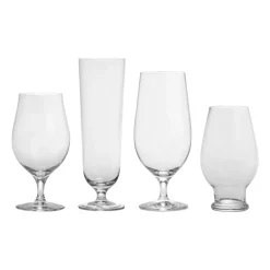 New Orrefors Beer tasting kit beer glass 4 pieces, Clear Transparent