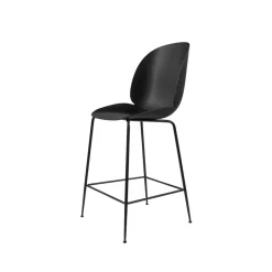 Best GUBI Beetle barstool low, , steel legs Black