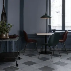 Discount GUBI Beetle chair, Alabaster -brass legs White