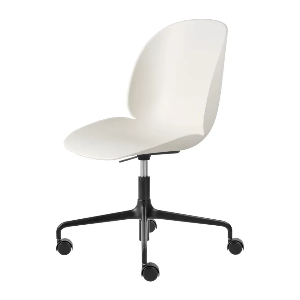 Hot GUBI Beetle Meeting Chair office chair, Alabaster -black White