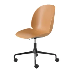 Office Chairs^GUBI Beetle Meeting Chair office chair, Amber -black Brown