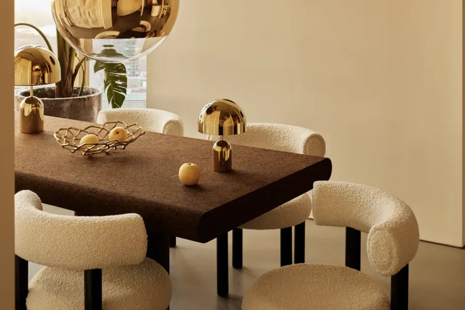 Desk Lamps|Children's Lamps^Tom Dixon Bell Portable table lamp, Gold Gold-coloured