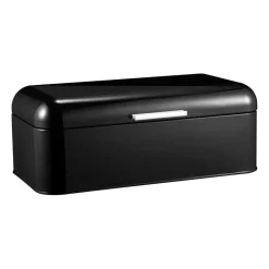 Bread Bins^Dorre Bella bread bin carbon steel 23x42 cm, Black