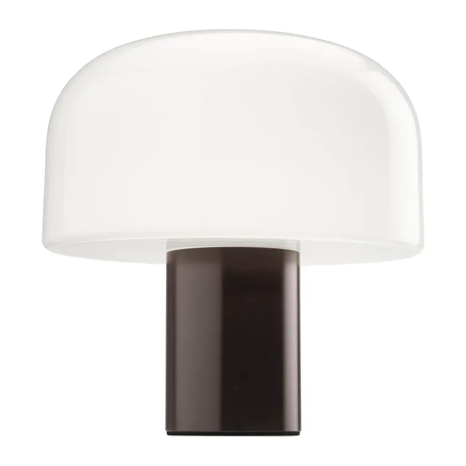 Portable Lighting^Flos Bellhop Glass T table lamp, Choko BrownWhite