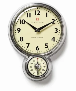 Sale Bengt Ek Design Bengt Ek wall clock, timer, aluminium Silver-coloured