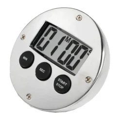 Thermometers & Timers^Bengt Ek Design Bengt Oak digital kitchen timer, Aluminium Silver-coloured