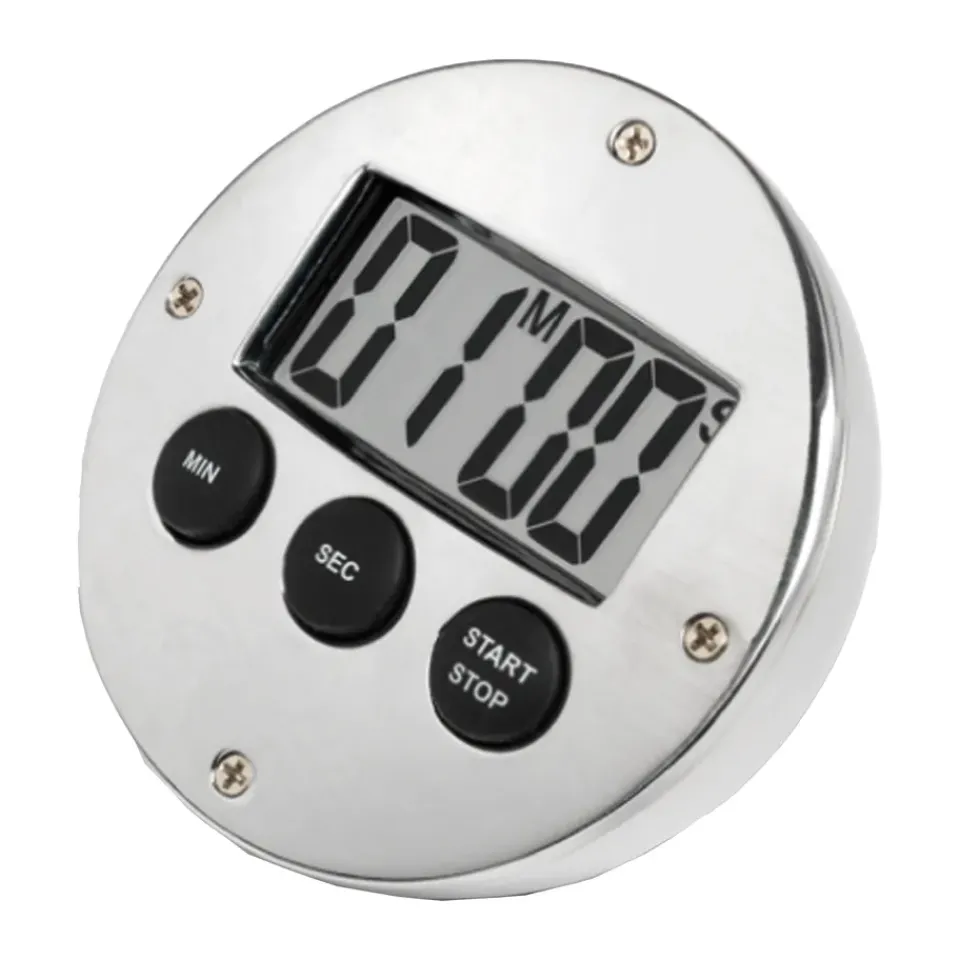 Thermometers & Timers^Bengt Ek Design Bengt Oak digital kitchen timer, Aluminium Silver-coloured
