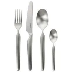 New Robert Welch Bergen cutlery set matte, 24 pieces Silver-coloured