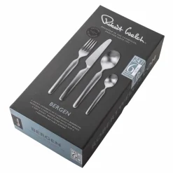 New Robert Welch Bergen cutlery set matte, 24 pieces Silver-coloured