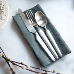 Outlet Robert Welch Bergen dessert spoon matte, stainless steel Silver-coloured