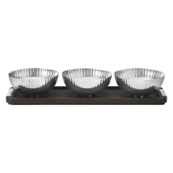 Clearance Georg Jensen Bernadotte bowl set, 4 pieces Silver-coloured