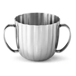 Outlet Georg Jensen Bernadotte children's dinnerware 2 pieces, Stainless steel Silver-coloured