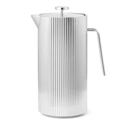 New Georg Jensen Bernadotte coffee press, 1 liter Silver-coloured