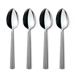 Sale Georg Jensen Bernadotte dessert spoon, 4-pack Silver-coloured