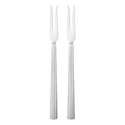 Serving Utensils^Georg Jensen Bernadotte fork for cold meats, Stainless steel Silver-coloured