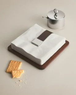 Napkin Rings & Holders^Georg Jensen Bernadotte napkin holder 20.1x20.1 cm, Stainless steel Silver-coloured