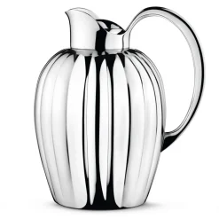 Thermoses^Georg Jensen Bernadotte thermos jug push lid, 1 L Silver-coloured