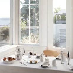 Thermoses^Georg Jensen Bernadotte thermos jug push lid, 1 L Silver-coloured