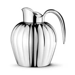 Thermoses^Georg Jensen Bernadotte thermos jug push lid, 0.8 l Silver-coloured
