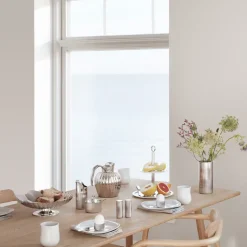 Thermoses^Georg Jensen Bernadotte thermos jug push lid, 0.8 l Silver-coloured